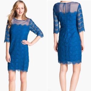 Black Max & Cleo Lillian Scalloped Lace Minidress